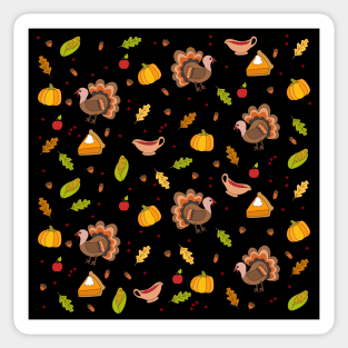 Thanksgiving Turkey pattern Sticker